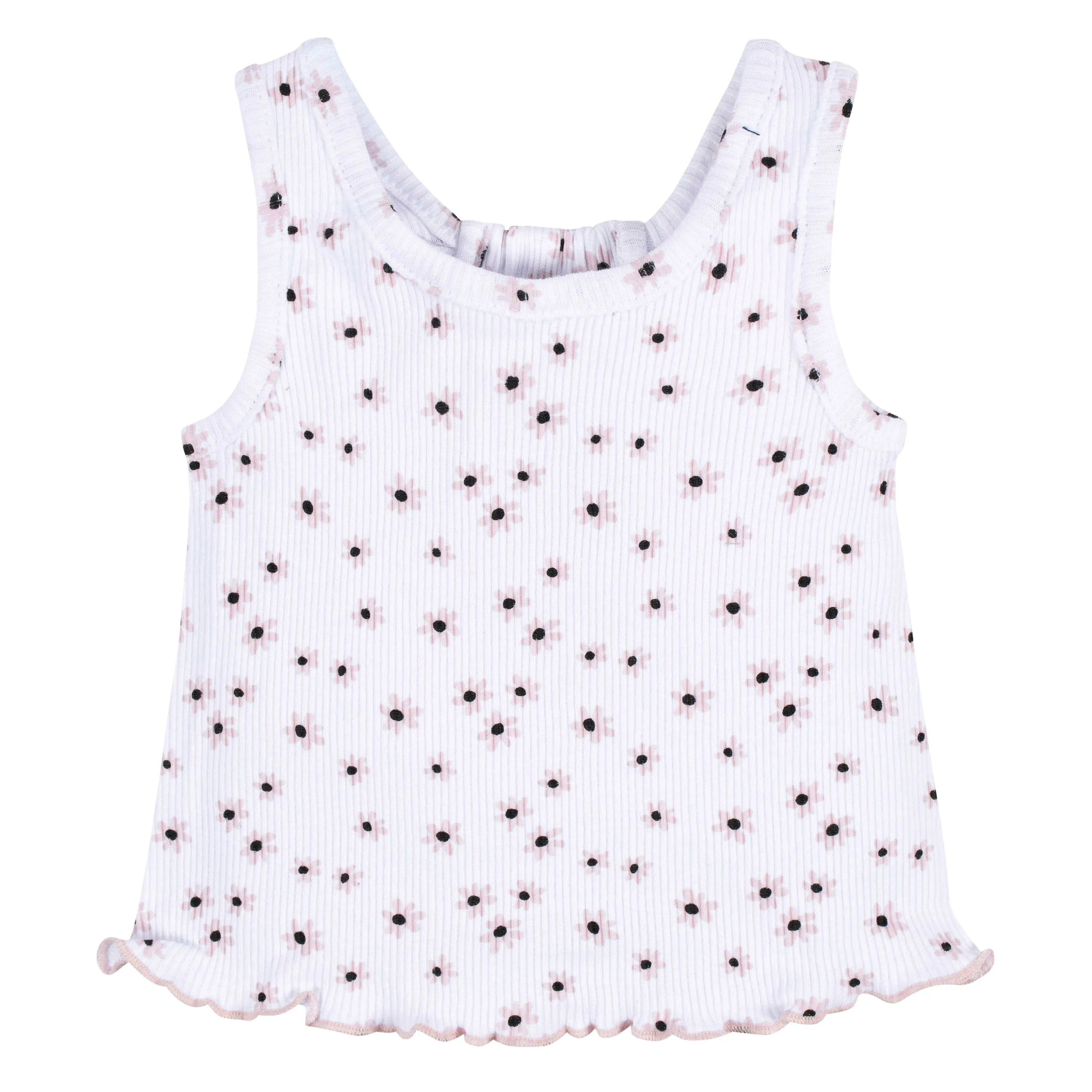 3-Pack Baby & Toddler Girls Sweet Florals Racer Back Tank Tops