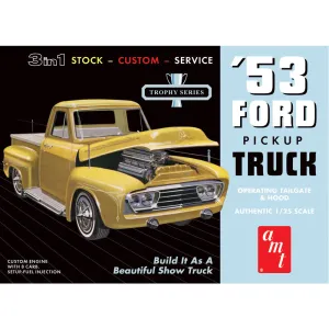 AMT 1953 Ford Pickup 1:25 Scale Model Kit - Trophy Series 3-in-1