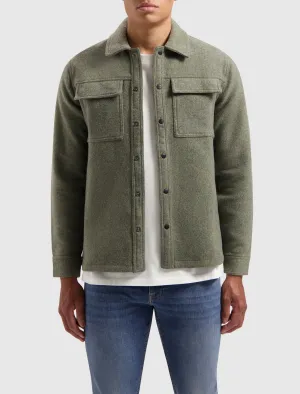 Flannel Overshirt | Army Green