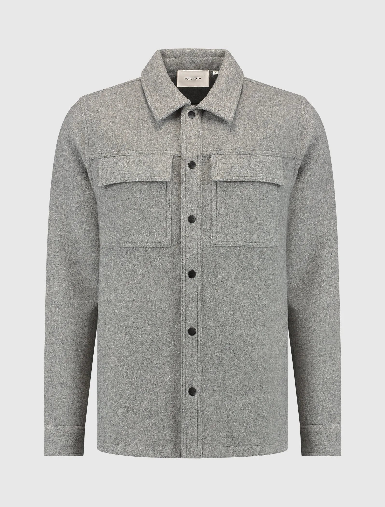 Flannel Overshirt | Grey