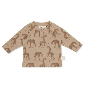 Giraffe Rib LS Top