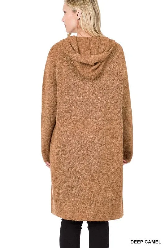 Hooded Open Front Cardigan *Online Only*