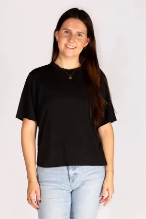 Kendra Black Basic Tee