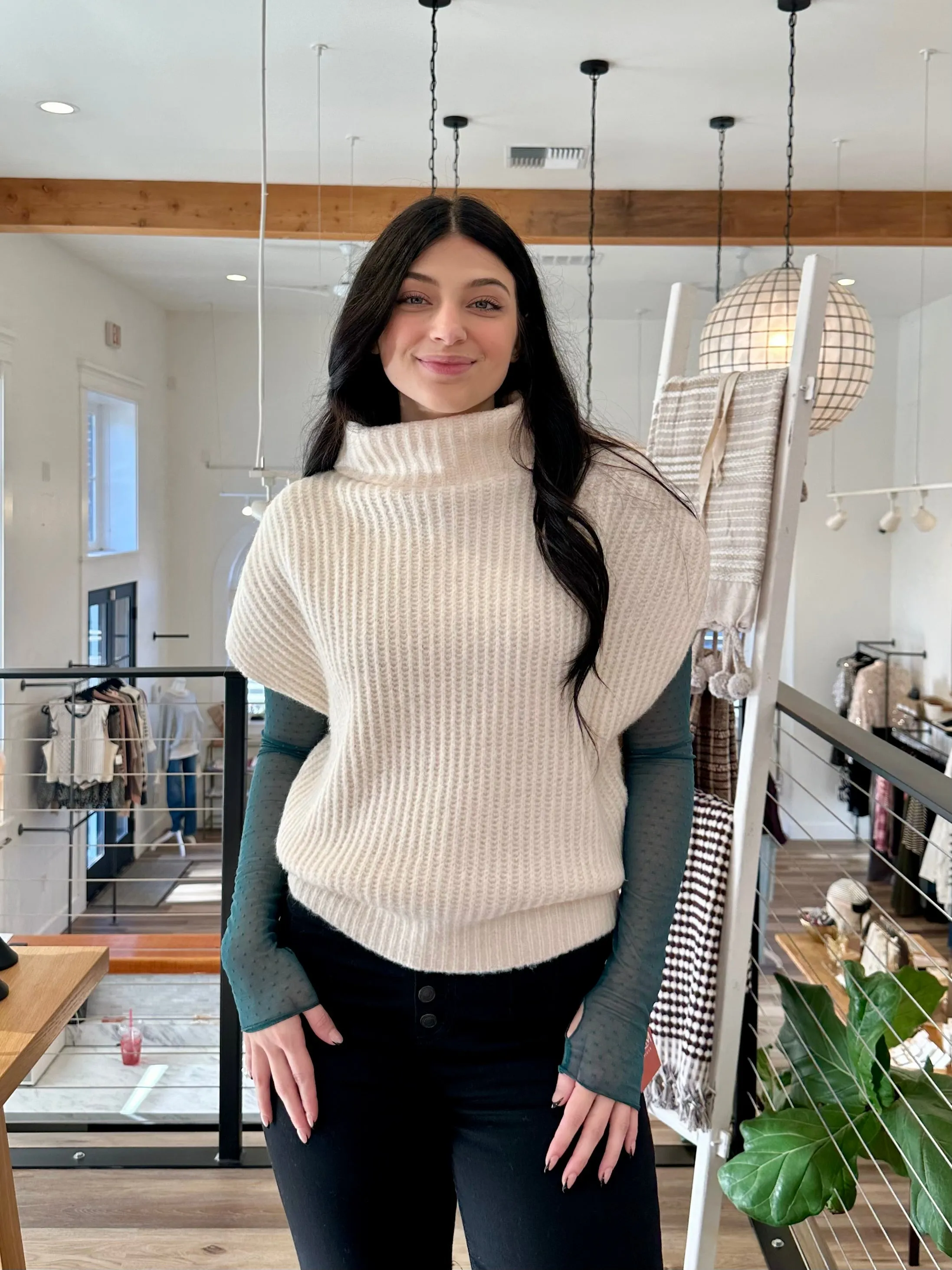 Knit Turtleneck Vest