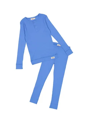 Long Sleeve Rib Henley & Leggings Set