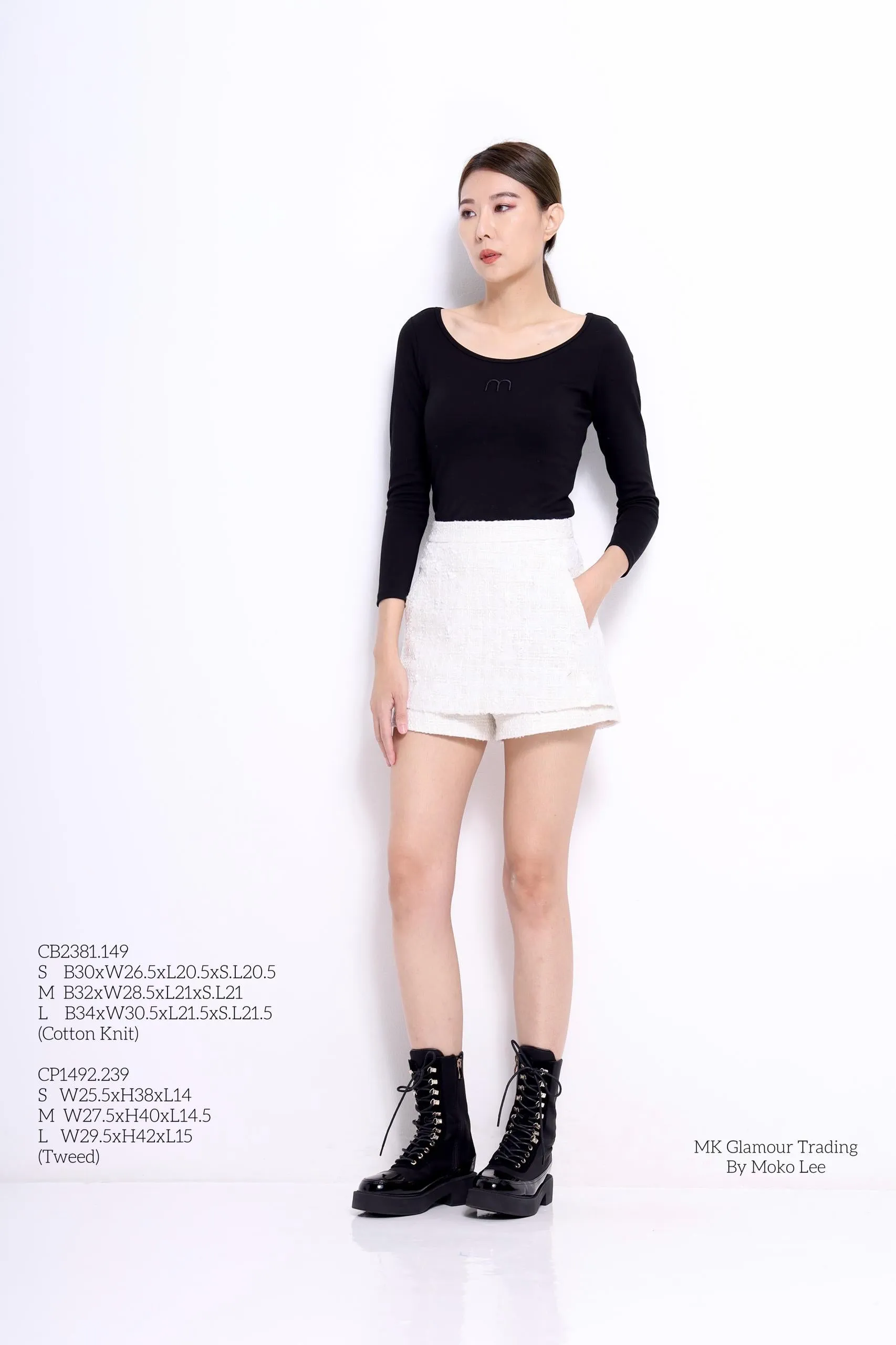 M Round Neck Fitted Knit Top