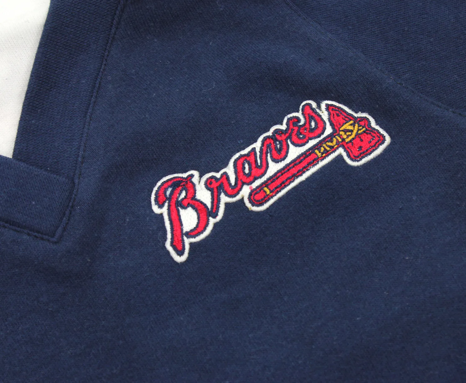 MLB Infant Atlanta Braves Turtleneck Coverall, Navy-White