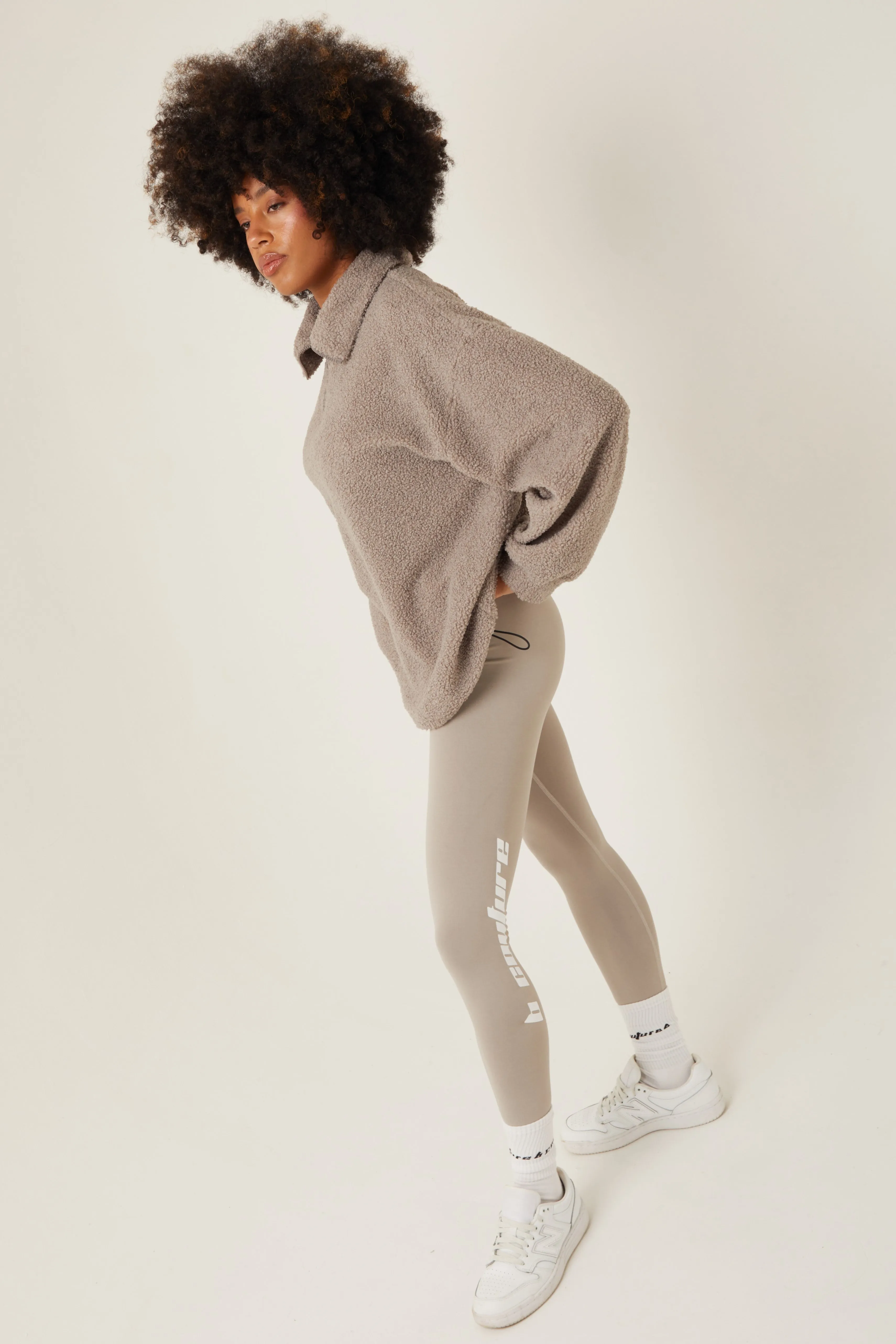 Oak Hill Borg Jumper & Leggings Set - Stone