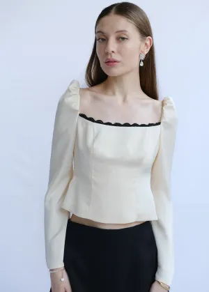 Quinn Long Sleeve Silk Blouse