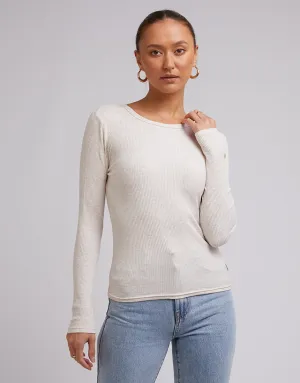 Rib Long Sleeve Oatmeal