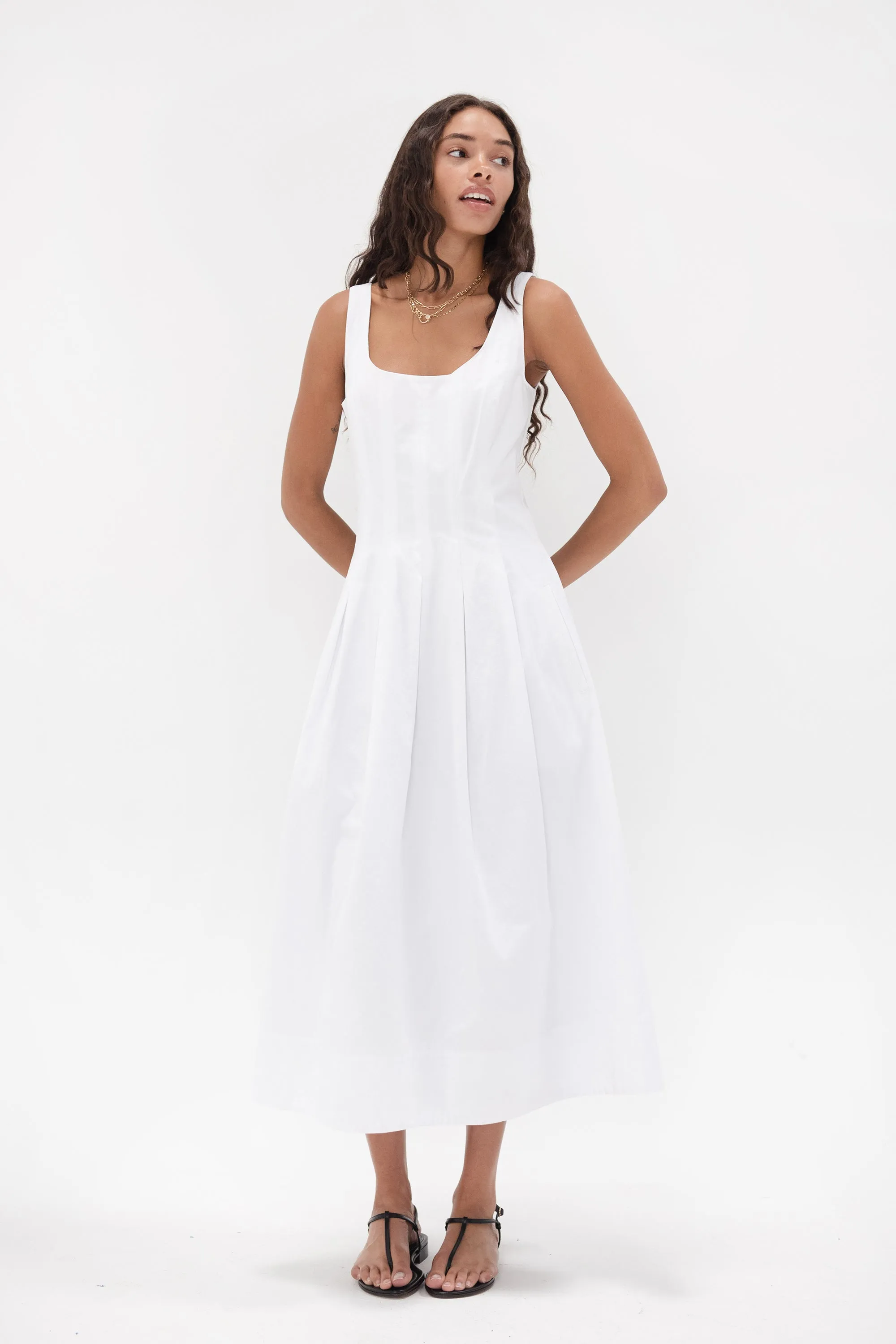 Shelby Dress, White